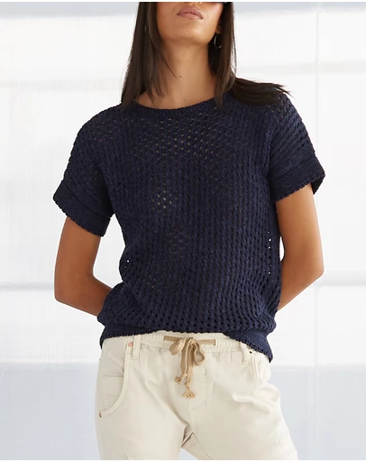 DRICOPER DENIM - Cora Knit Short Sleeve Top