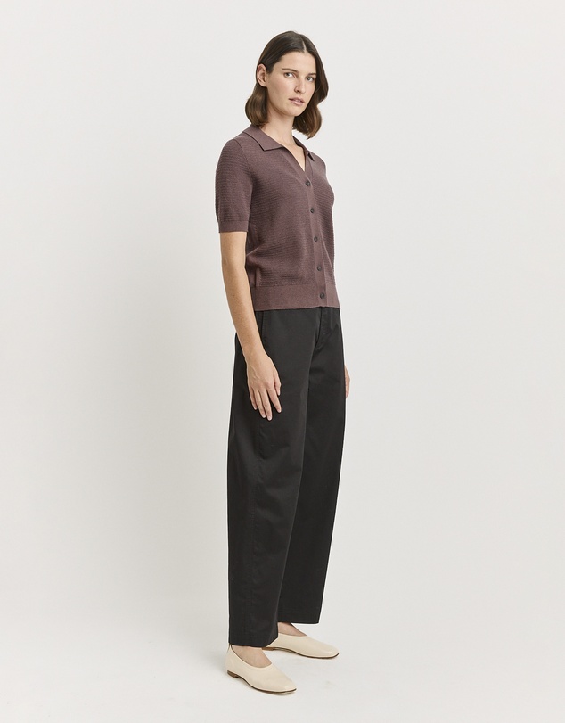 Toorallie - Grain Stitch Button Polo