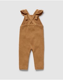 Wilson & Frenchy - Organic Knitted Ruffle Overalls - Babies