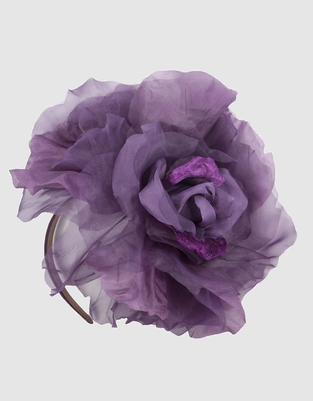 Fillies Collection - Large Purple Flower Fascinator Headband