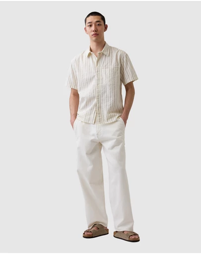 GAP - SS Poplin Dobby Shirt