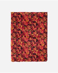 Ozwear Connection Uggs - 100% Australian Wool Print Scarf Saffron Leaves Floral