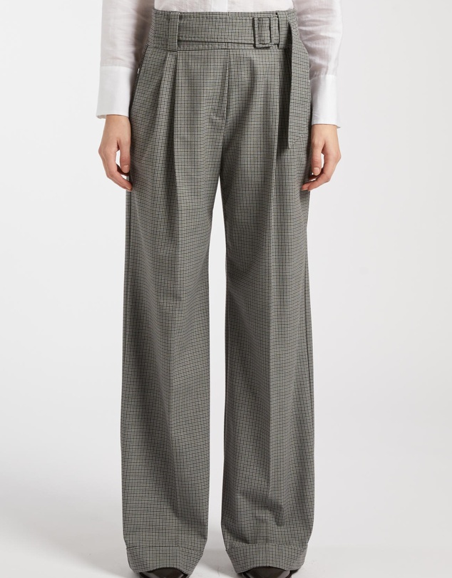 Marella - Check Wide Leg Trouser