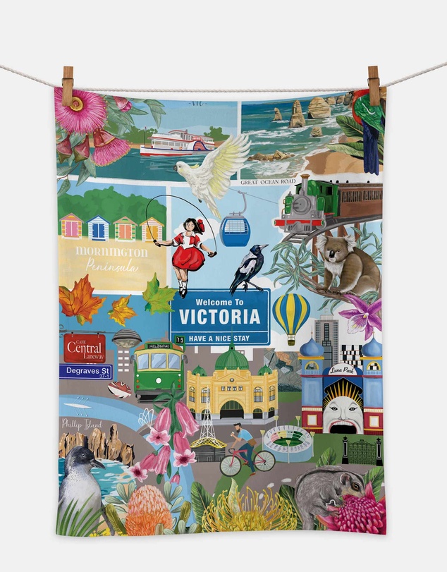 La La Land - Tea Towel Gday Victoria
