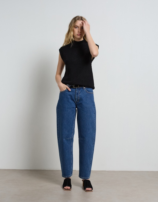 DRICOPER DENIM - Chloe Mid Rise Barrel Jeans