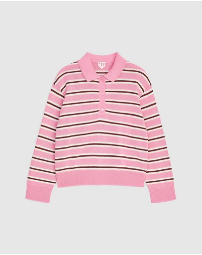 ARKET - Striped Polo Jumper - Kids-Teens