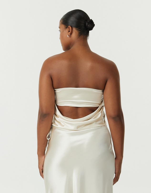Third Form - Satin Drape Bustier