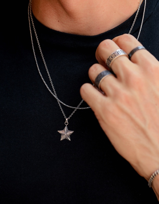 Kuzzoi - ICONIC EXCLUSIVE - Star Pendant Necklace in 925 Sterling Silver