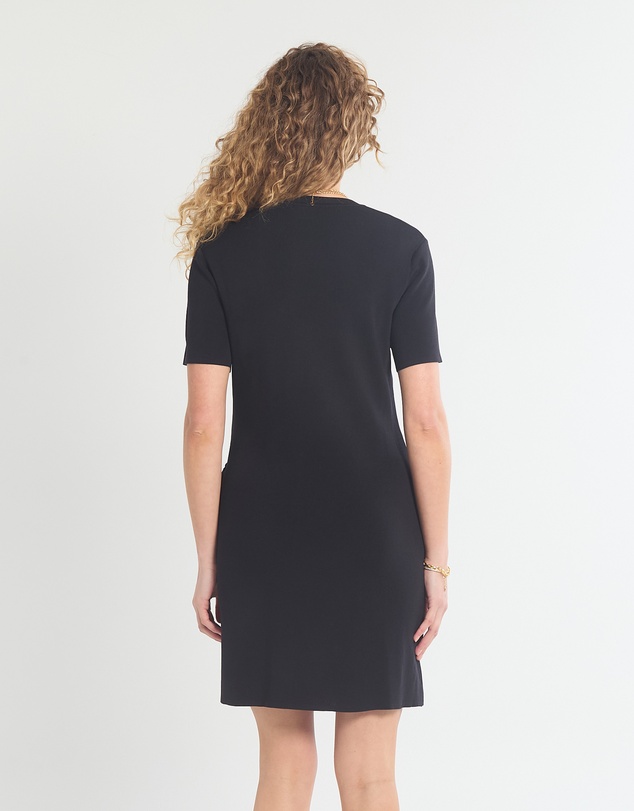 Soon Maternity - Crepe Knit Tie Dress