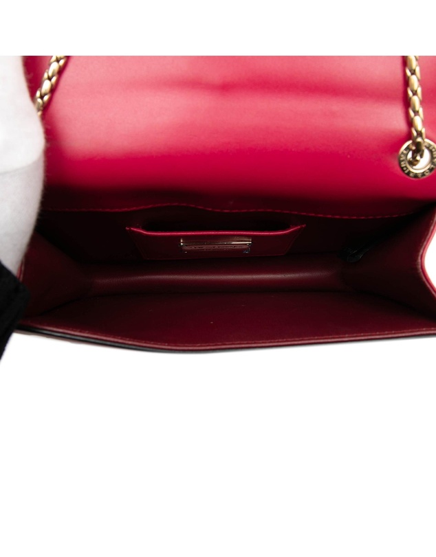 Pre-Loved by Azura Reborn - Pre-Loved Small Studded Leather Laser Cut Square Serpenti Forever Chain Crossbody