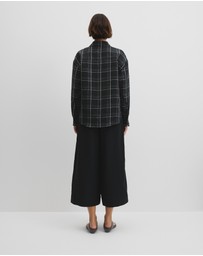 Country Road - Organically Grown Linen Relaxed Fit Long Sleeve Check Shirt