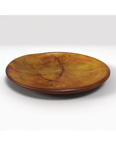 Urban Attitude - Urban Attitude SHAY Extra Large Bowl Height 6cm lowest 12cm highest by Width 52.5cm x 60cm - Burnt Amber