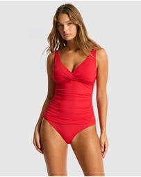 Sea Level Australia - Essentials Cross Front Tankini Top