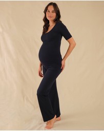 Bamboo Body - Above Elbow Scoop Maternity Top
