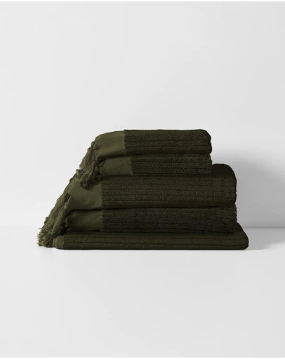 Aura Home - Paros Rib Bath Towel Set