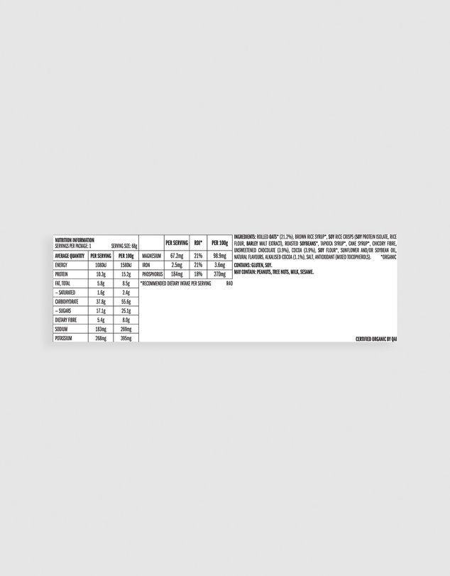 CLIF - Chocolate Brownie Energy Bar - 12x68g