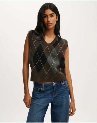 Charcoal Argyle