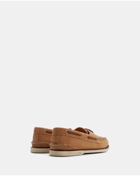 Sperry - Gold Authentic Original 2-Eye Leather Nubuck - Men's