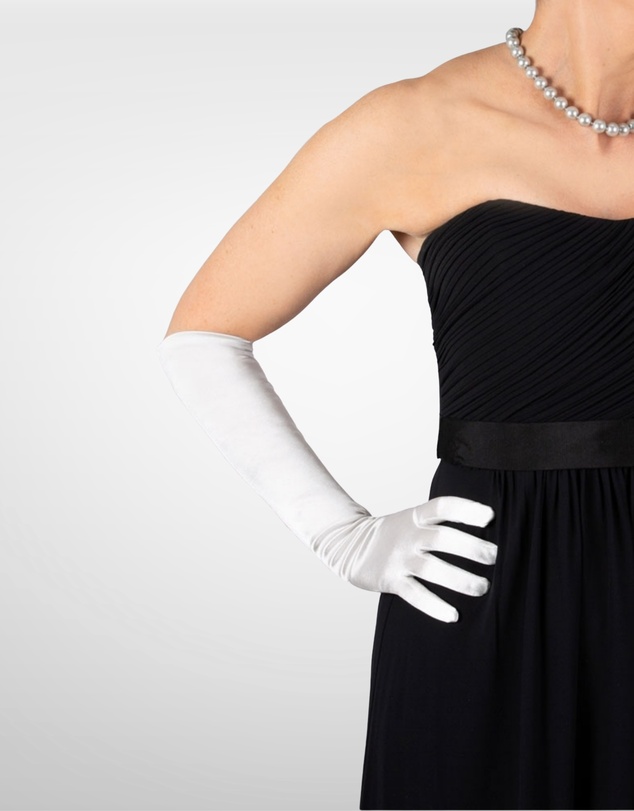 DENTS - Long Above Elbow Satin Gloves