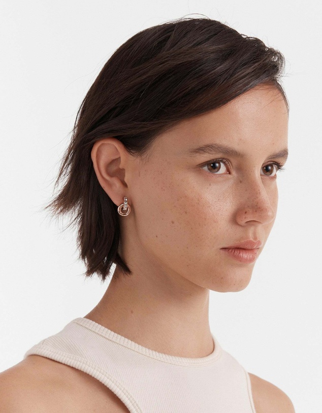 MIMCO - Circulate Stud Earrings - Rose Gold