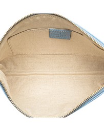 Pre-Loved by Azura Reborn - Pre-Loved gucci Textured Leather Pouch with Zip Closure for Accessories Storage and Organization