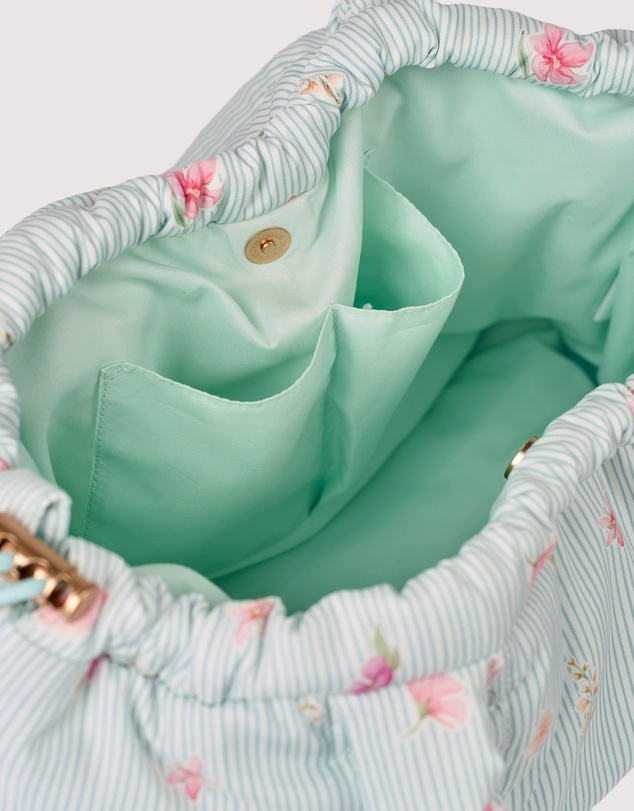 The Somewhere Co - Blue Garden Marshmallow Midi Tote