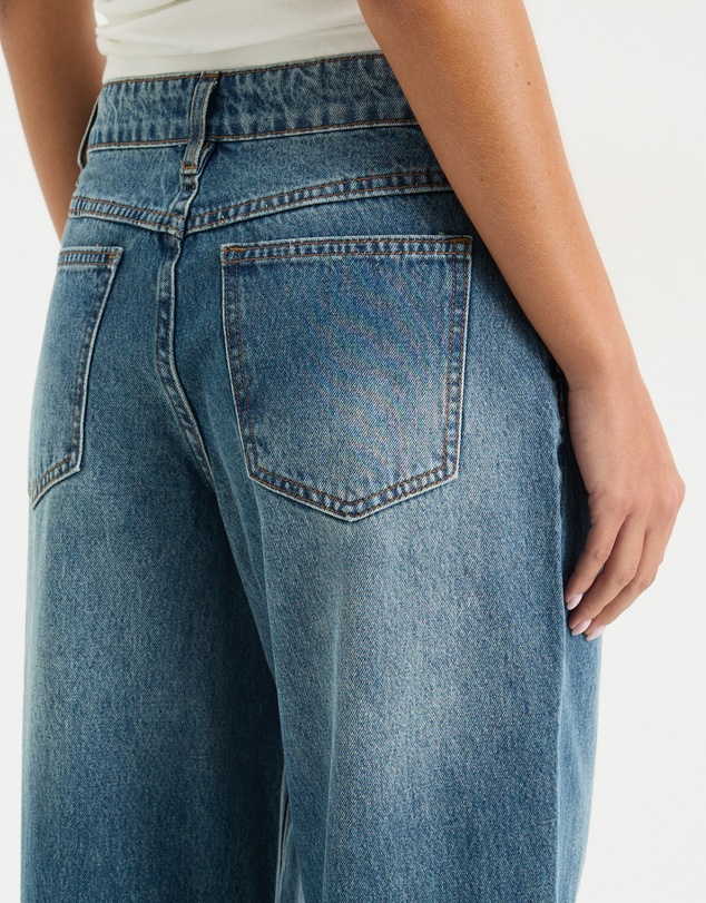 Calli - Tyla Mid Rise Baggy Jeans