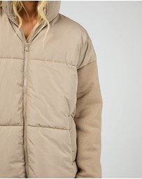 All About Eve - Luxe Knit Puffer Stone