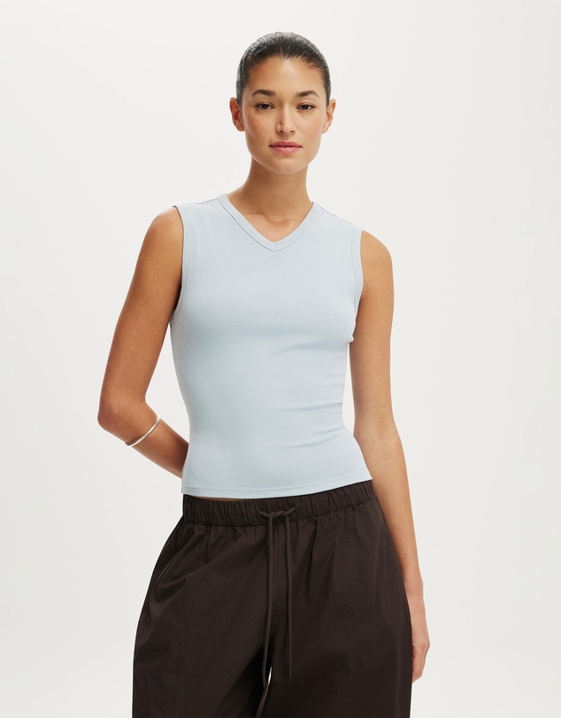 Cotton On - 90S V Neck Tank