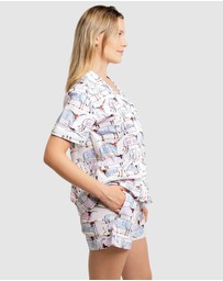 Sant And Abel - Women's Drawbertson Longhorns Short PJ Set