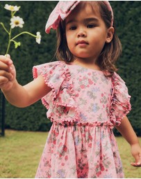 Huxbaby - Strawberry Garden Sunday Best Dress - Babies-Kids