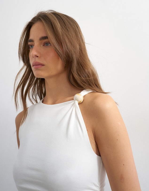 TOPSHOP - Mindy Ruched Tank Top