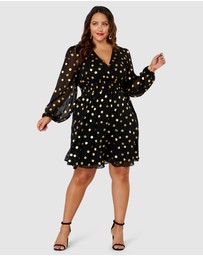 Pink Dusk by Curve Project - G Spot Print Midi Dress