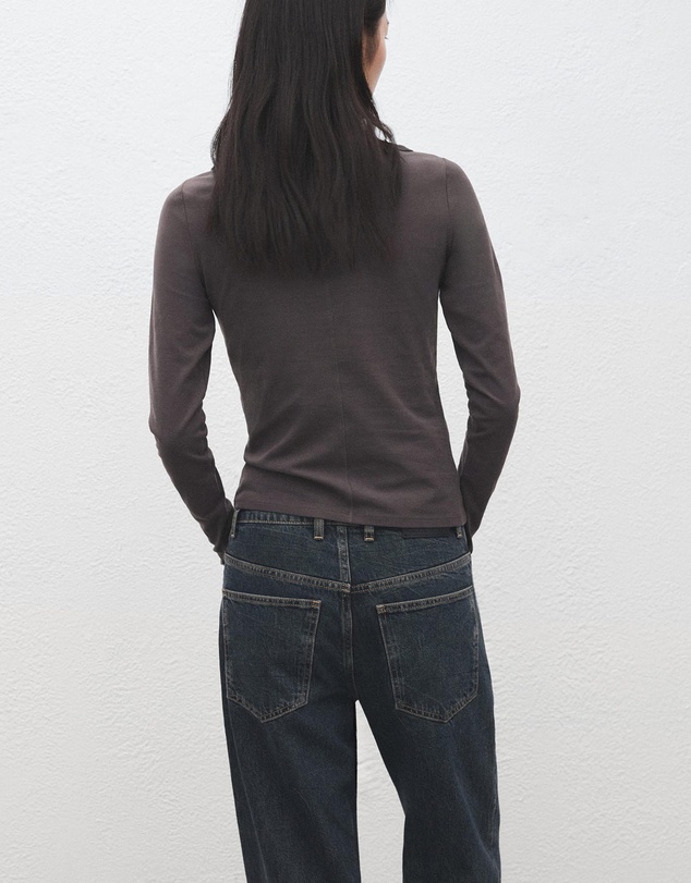 M.N.G - Cotton Boat Neck T-Shirt