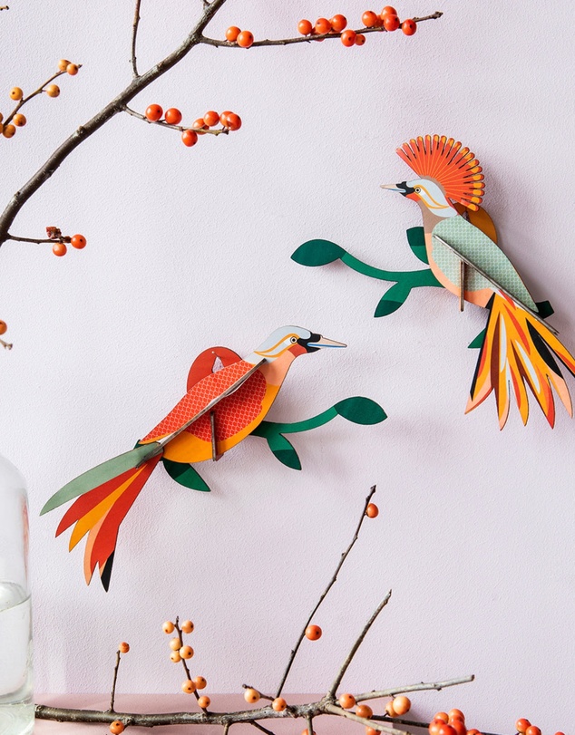 Studio Roof  - Wall Art Paradise Birds (B5) Obi