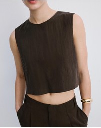 M.N.G - Lyocell Top with Buttons On The Back