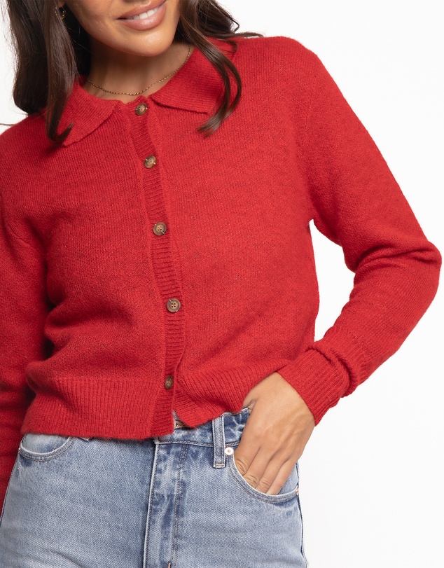 Petal & Pup - Naya Collar Cardigan - Red