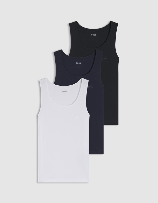 BOSS - 3-Pack Rib Classic Tank Tops