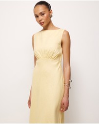 AERE - Amie Linen Midi Dress