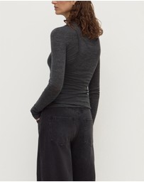 Assembly Label - Nora Merino Wool Layered Turtleneck Top