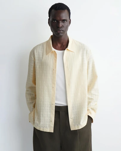COS - Checked Cotton Jacquard Shirt