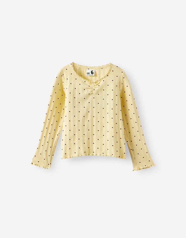 Cotton On Kids - Jade Ruched Long Sleeve Top