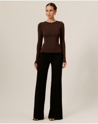Tussah - Crew Neckline With Under Bust Seam Top