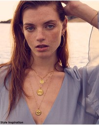 Rachel Jackson - Shimmering Sun Oversized Hoop Earrings Gold