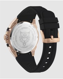 Plein Sport - PLEIN URBAN PULSE 47mm Black dial and Black silicone strap