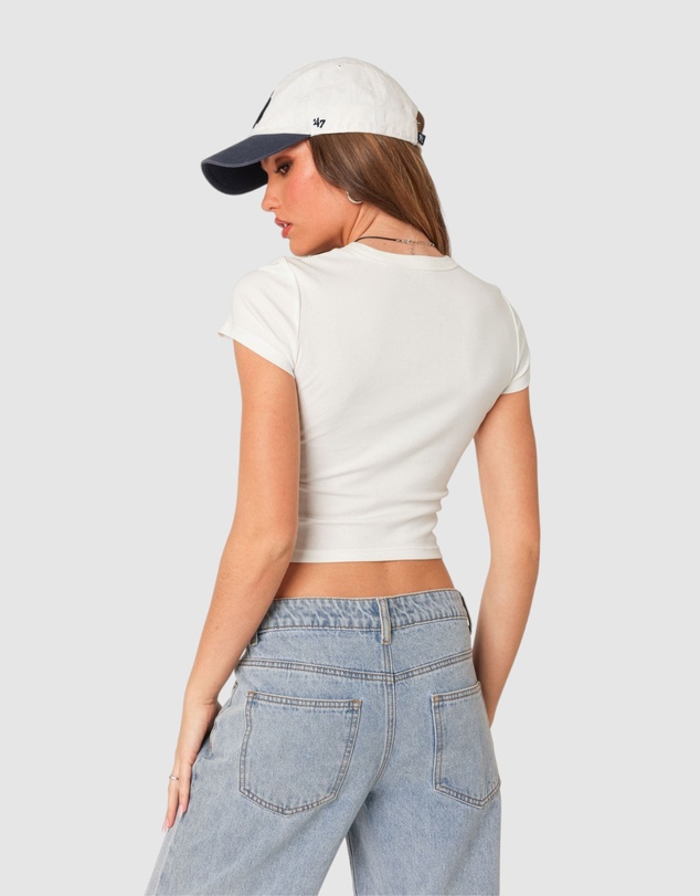 EDIKTED - Better Basics Cropped T Shirt