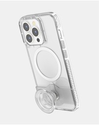 PopSockets - POPCASE MagSafe iPhone 13 Pro Protective Phone Case & Phone Grip Holder