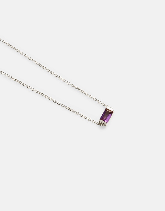 Kirstin Ash - Baguette Birthstone Bracelet February Amethyst
