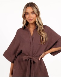 Petal & Pup - Jemmy Romper - Chocolate Brown