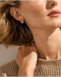 Skagen - Moderne Stak Gold Earring